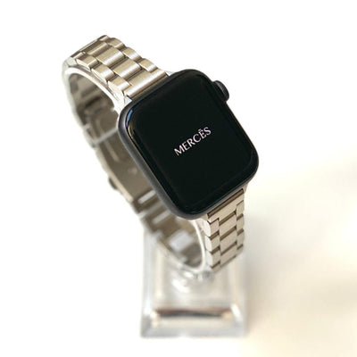 silver apple watch band