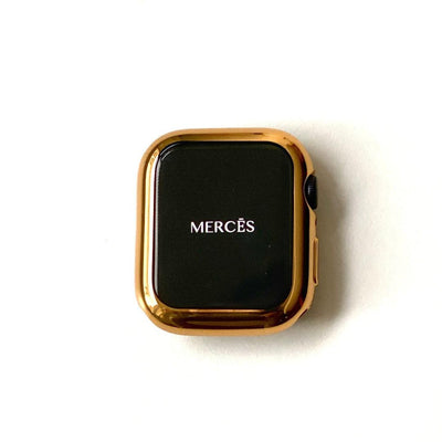 gold apple watch cover