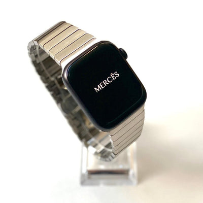 silver apple watch band